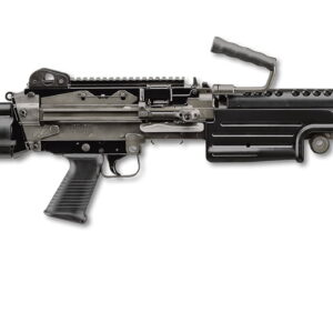 FNH M249S Para 5.56mm Black Semi-Automatic Belt-Fed Rifle with Telescoping/Collapsing Stock (M249 SAW Replica)