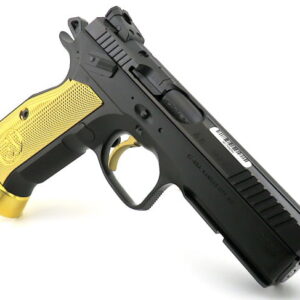 CZ SHADOW 2 GOLD DIGGER OR 9MM, FS 19 SHOT NITRIDE GOLD GRIP