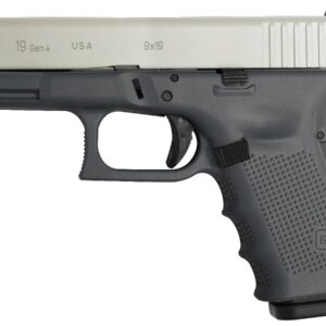 Glock 19 Gen4 9mm 15-Round Pistol with Battleship Gray Cerakote Frame