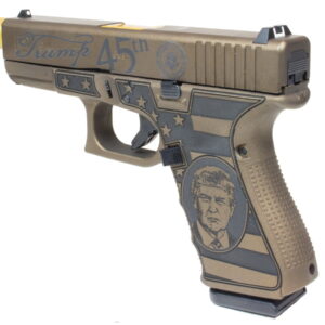 Glock 19 Gen4 9mm Donald Trump Keep America Great Edition Pistol with Threaded Barrel