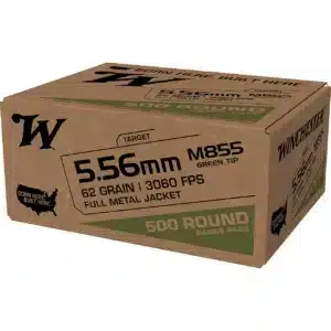 Winchester USA 5.56mm M855 Full Metal Jacket Steel Core