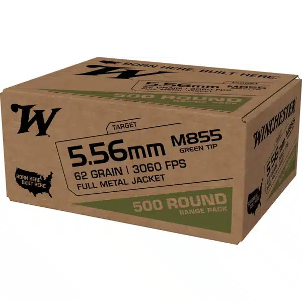 Winchester USA 5.56mm M855 Full Metal Jacket Steel Core