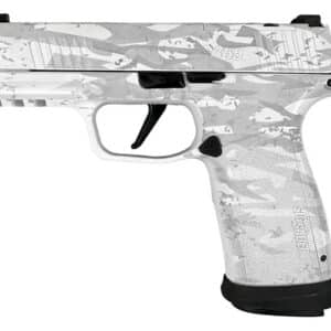 Sig Sauer P365-XMACRO TACOPS 9mm Optic Ready Pistol with White Multi Camo Finish and Four Magazines