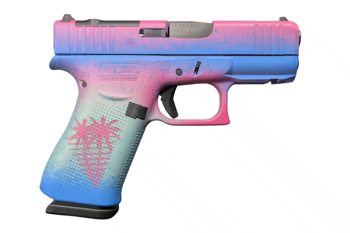 Glock 43x MOS 9mm Limited Edition Miami Finish Pistol - Image 4