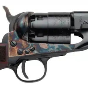 Pietta® 1860 Snub Nose Army Revolver - 3" Barrel - Engraved Steel Frame - Blued - CSASNB44MTLC